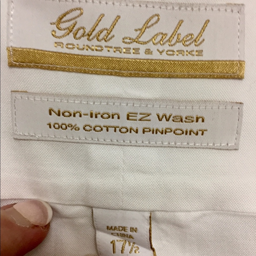 Men’s Roundtree and York Gold Label Dress Shirt